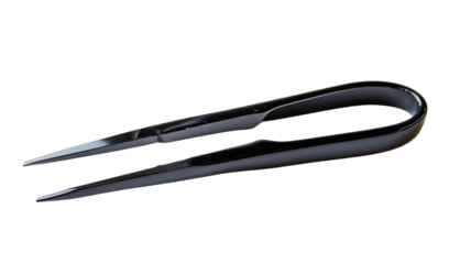 High-quality precision tweezers, stylish grooming accessory, isolated on transparent background