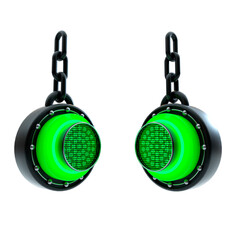 3d rendered reflector light structure show event