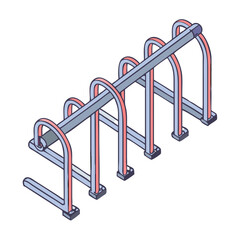 bicycle rack vector icon, bicycle rack vector illustration-simple illustration of bicycle rack, perfect for bicycle rack logos and icons and themed design 