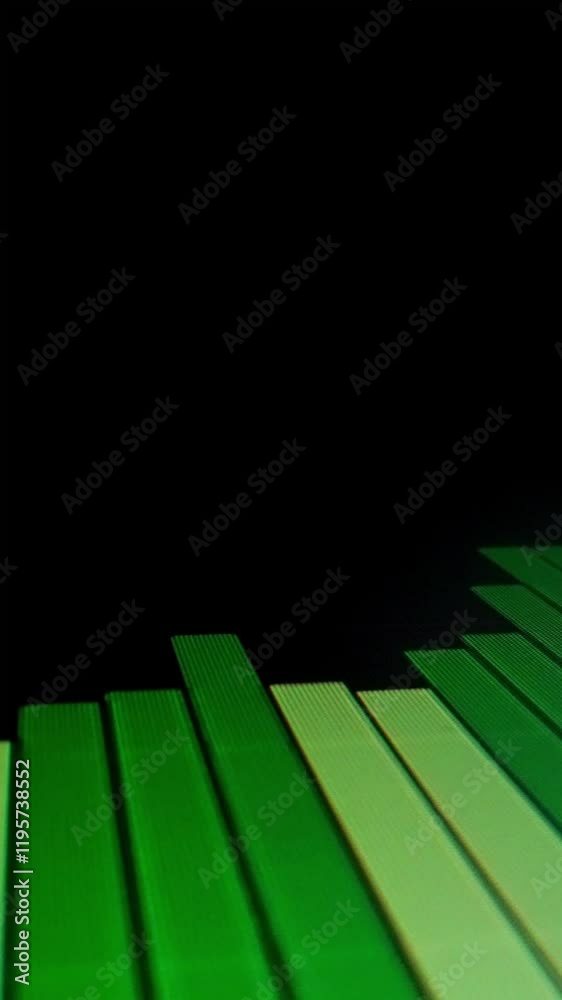 Poster closeup macro shot movement of stock graph displayed on led screen showing growth chart as economic 