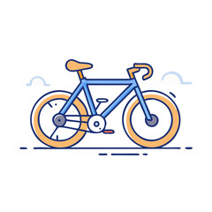 Fototapeta premium gravel bike vector icon, gravel bike vector illustration-simple illustration of gravel bike, perfect for gravel bike logos and icons and themed design 