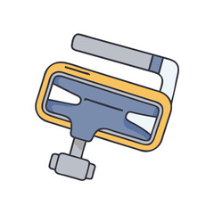 pedal clip vector icon, pedal clip vector illustration-simple illustration of pedal clip, perfect for pedal clip logos and icons and themed design 