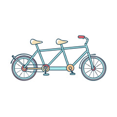 tandem bike vector icon, tandem bike vector illustration-simple illustration of tandem bike, perfect for tandem bike logos and icons and themed design 