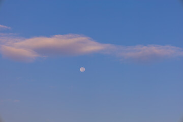 Blue sky with white clouds
