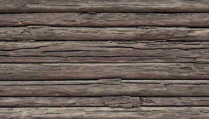 Aged Wooden Log Cabin Wall Texture
