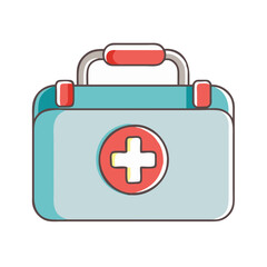 first aid kit vector icon, first aid kit vector illustration-simple illustration of first aid kit, perfect for first aid kit logos and icons and themed design 