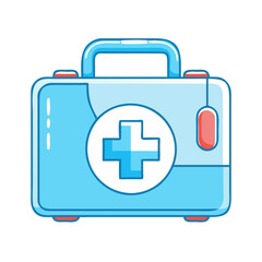 Fototapeta premium first aid kit vector icon, first aid kit vector illustration-simple illustration of first aid kit, perfect for first aid kit logos and icons and themed design 