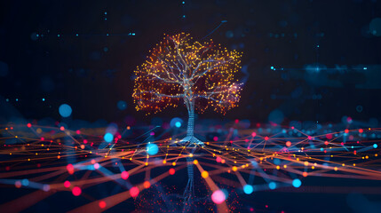 Visual Representation of a K-D Tree Partitioning Multidimensional Data in Machine Learning
