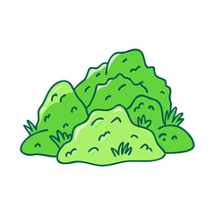 moss covered rocks vector icon, moss covered rocks vector illustration-simple illustration of moss covered rocks, perfect for moss covered rocks logos and icons and themed design 