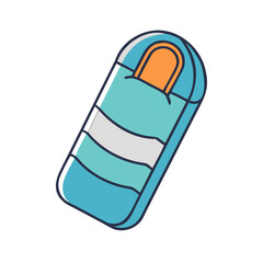 sleeping bag vector icon, sleeping bag vector illustration-simple illustration of sleeping bag, perfect for sleeping bag logos and icons and themed design 
