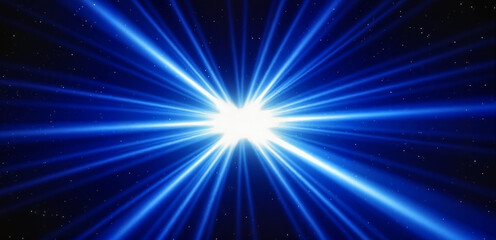 Naklejka premium Blue Light Rays