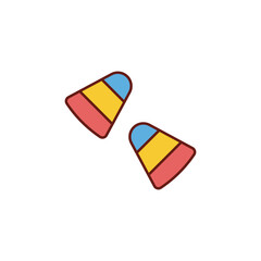 Candy corn icon design