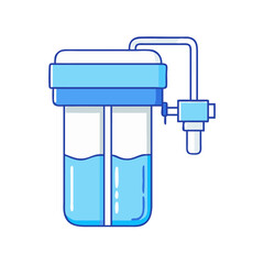 water filter vector icon, water filter vector illustration-simple illustration of water filter, perfect for water filter logos and icons and themed design 