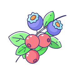 wild berries vector icon, wild berries vector illustration-simple illustration of wild berries, perfect for wild berries logos and icons and themed design 