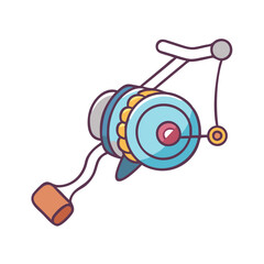 baitcasting reel vector icon, baitcasting reel vector illustration-simple illustration of baitcasting reel, perfect for baitcasting reel logos and icons and themed design 