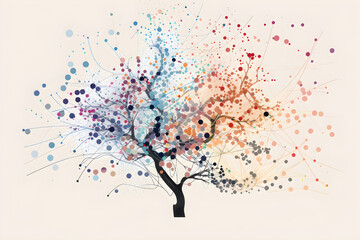 Visual Representation of a K-D Tree Partitioning Multidimensional Data in Machine Learning