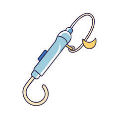 fishing whistle vector icon, fishing whistle vector illustration-simple illustration of fishing whistle, perfect for fishing whistle logos and icons and themed design 