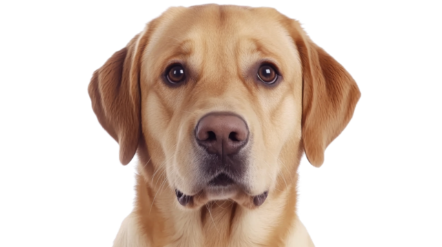 Labrador retriever, isolated on transparent background