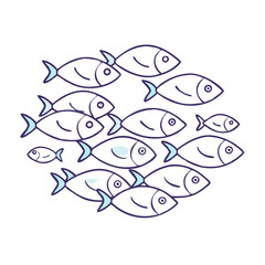 school of fish vector icon, school of fish vector illustration-simple illustration of school of fish, perfect for school of fish logos and icons and themed design 