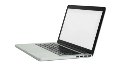 Laptop, isolated on transparent background