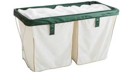 Laundry hamper, isolated on transparent background