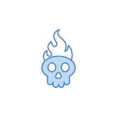 Fire Skull icon design