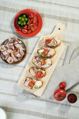 Ham and Bacon Appetizers and Sandwiches