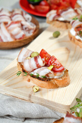 Ham and Bacon Appetizers and Sandwiches