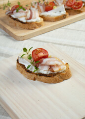Ham and Bacon Appetizers and Sandwiches