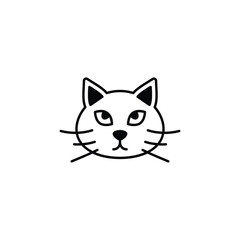 Black cat icon design