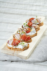 Ham and Bacon Appetizers and Sandwiches