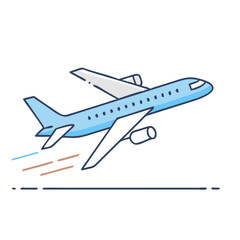 plane takeoff vector icon, plane takeoff vector illustration-simple illustration of plane takeoff, perfect for plane takeoff logos and icons and themed design 