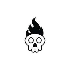 Fire Skull icon design