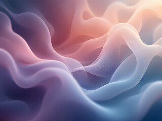 Ethereal Flowing Fabrics in Pink and Purple with Dreamy Texture for Abstract Background