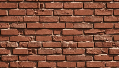 Fototapeta premium Rustic Red Brick Wall Texture for Industrial Architecture Design