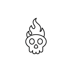 Fire Skull icon design