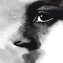 PNG Halftone Overlay Effect - Transparent Background