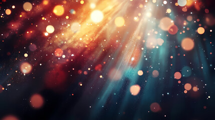 Obraz premium Optical lens flares shining bright in the darkness , lights, optical, lens flares, shiny, bright, glowing, beams, abstract. Brightfern. Illustration