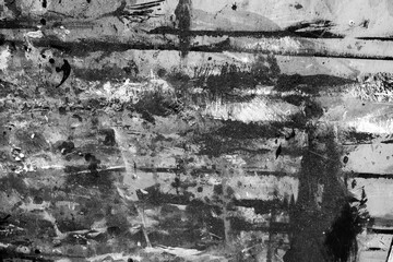 Abstract brushstroke composition in black and grey