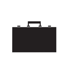 Business Bag Icon. Black on white Background. Vector Illustration.