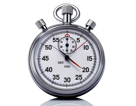 stopwatch isolated on transparent background