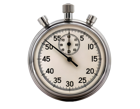 stopwatch isolated on transparent background - Powered by Adobe