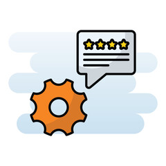 Feedback vector icon