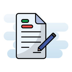 Contract vector icon