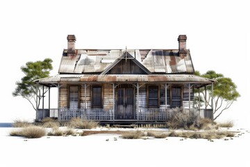 Rustic charm in the australian outback house with intricate details