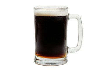 a glass of dark beer on a transparent background PNG image, PNG file, Generative art.