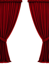  Velvet Circus Curtains on Isolated Background png