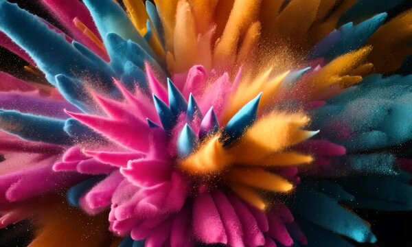 Abstract paint texture explosion powder background wallpaper colorful explode fantasy splatter dus