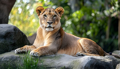 Obraz premium Portrait of a lion.