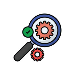Obraz premium Inspection vector icon